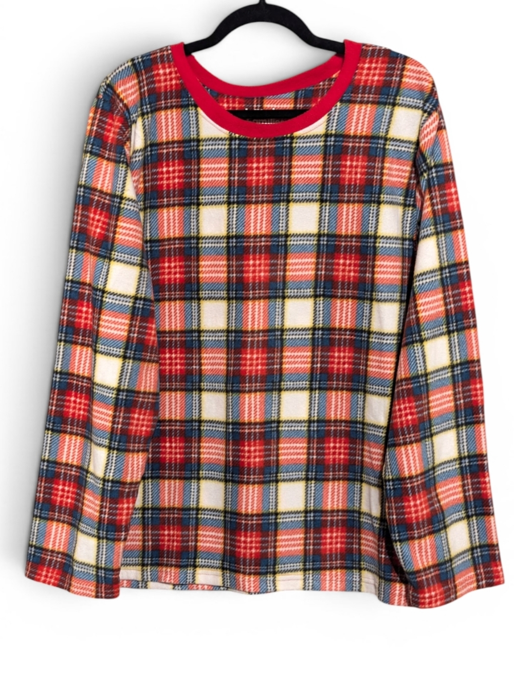 ​🎄 NWT Kohl's Jammies For Your Families Plaid Fleece PJ Top XXL Festive Cozy 🎁